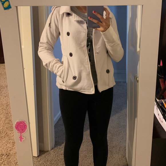 Cream Blazer Like Sweater - Picture 3 of 4